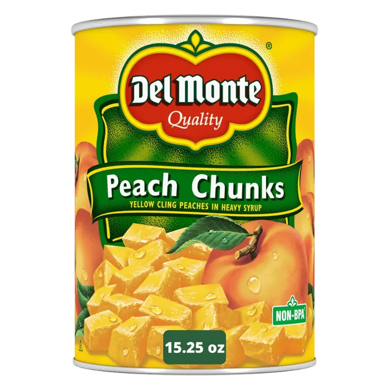 Peach Chunks Yellow Cling Peaches in Heavy Syrup