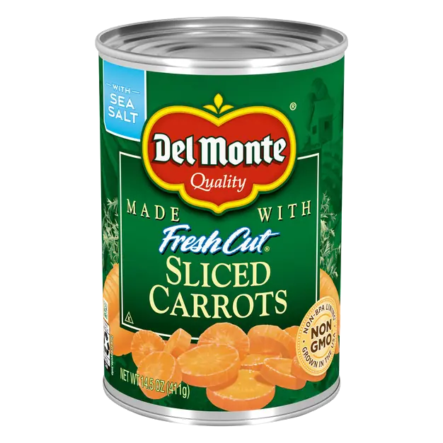 Sliced Cut Carrots with Sea Salt
