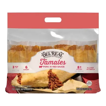 Tamales Pork in Red Sauce