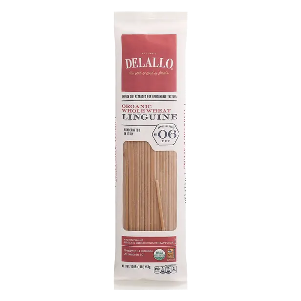 Organic Whole Grain Whole Wheat Linguine Pasta