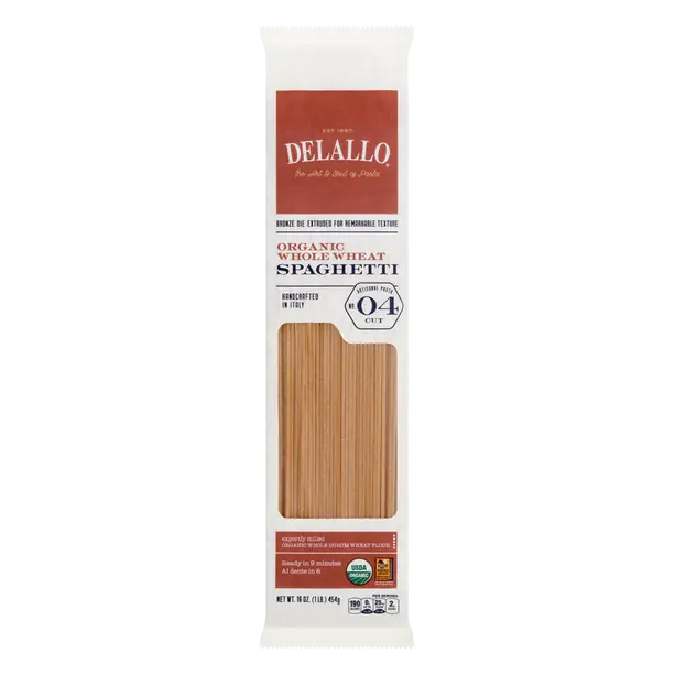 Organic Whole Grain Whole Wheat Spaghetti Pasta