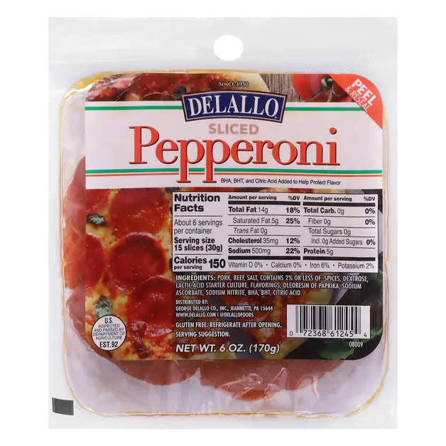 Pepperoni Sliced
