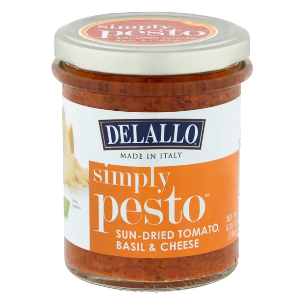 Simply Sun-Dried Tomato Basil & Cheese Pesto Pasta Sauce