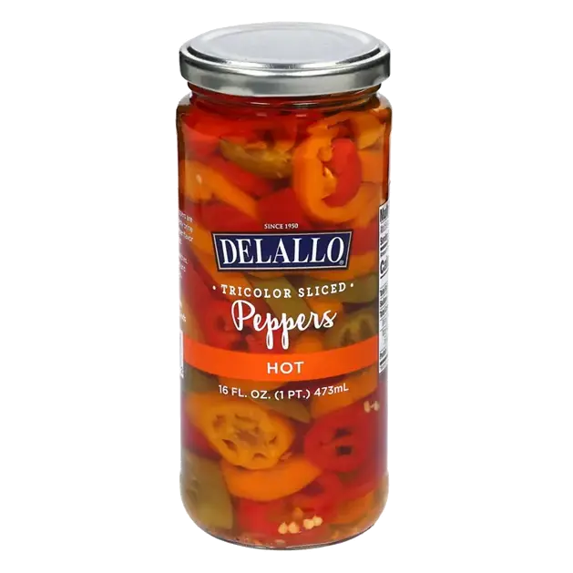 Tri-Color Peppers Sliced