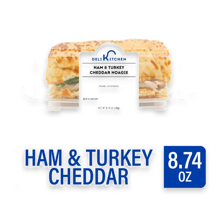 Ham and Turkey Cheddar Hoagie Sandwich