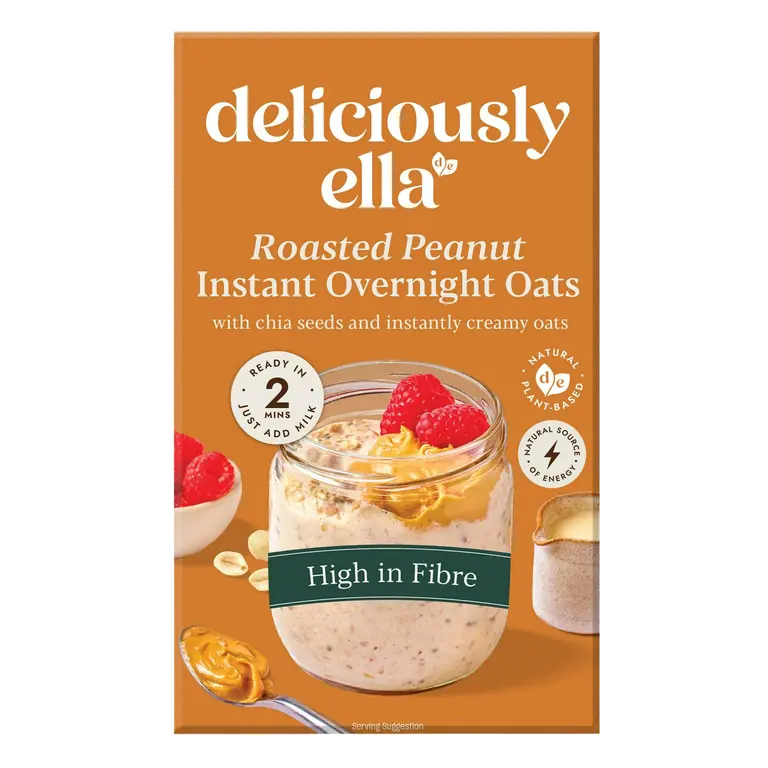 Deliciously Ella 360g Roasted Peanut Instant Overnight Oats