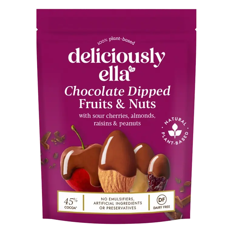 Chocolate Dipped Fruit & Nut Share Snack Bag 90g