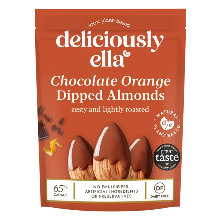 Chocolate Orange Dipped Almond Share Snack Bag 75g