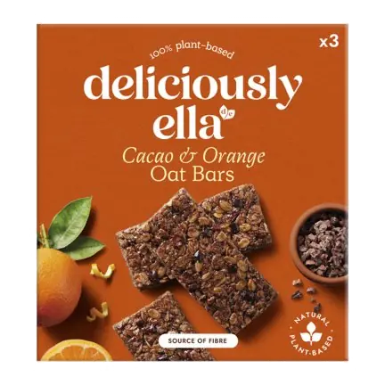 Gluten Free & Vegan Cacao Orange Oat Bars