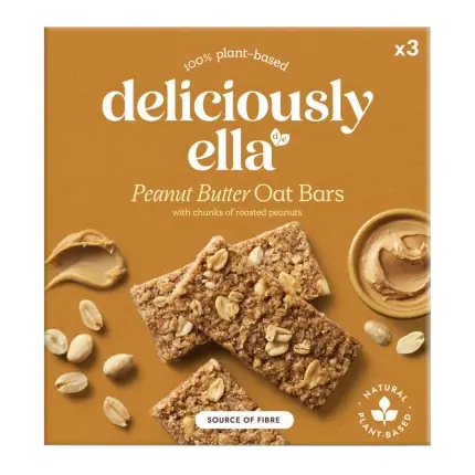 Gluten Free & Vegan Oat Bars Peanut Butter