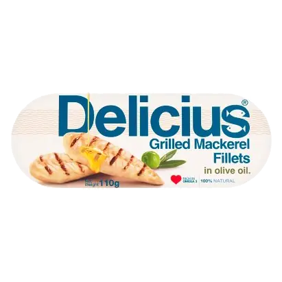 Grilled Mackerel Fillets in Olive Oil