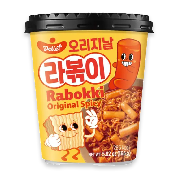 Rabokki Original Spicy Nudlar i Kopp