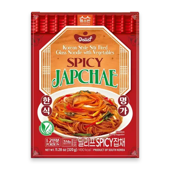Spicy Japchae Korean Style Glass Noodle