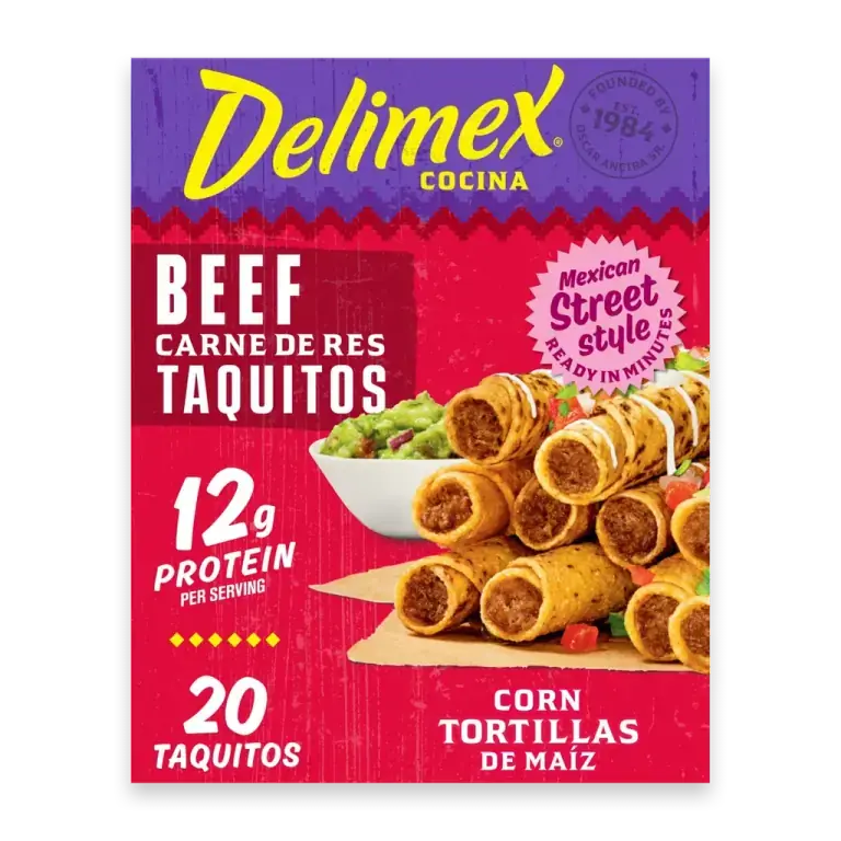 Beef Taquitos Frozen Snacks, Box