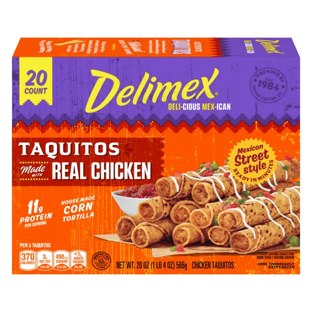 Chicken Corn Taquitos - 20 ct Frozen