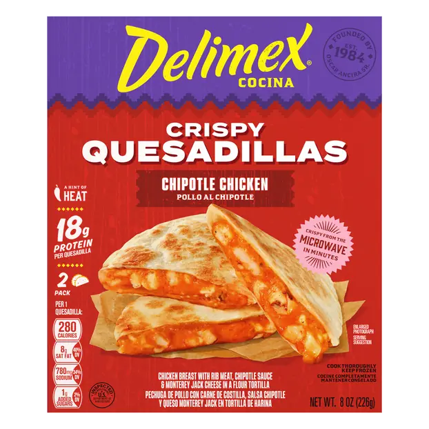Chipotle Chicken Crispy Quesadillas Frozen Meal