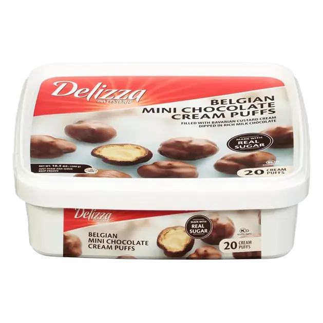 Cream Puffs, Belgian, Mini, Chocolate