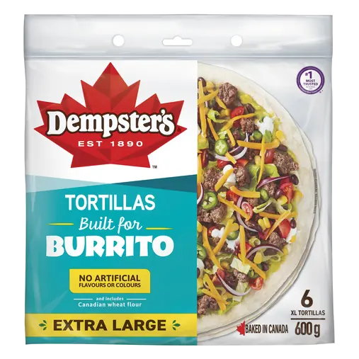 Burrito Tortillas White Extra Large 600 g