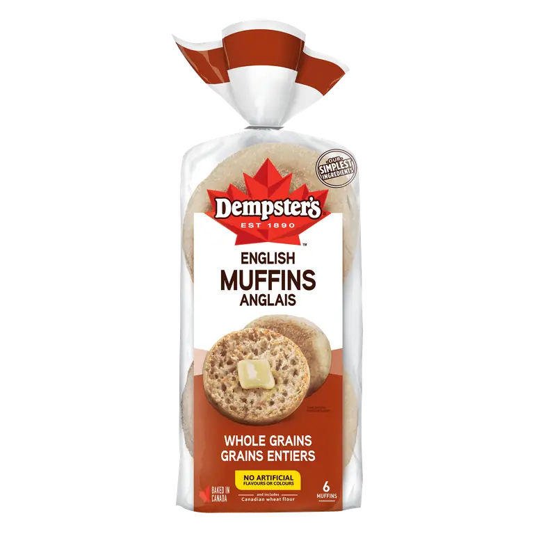 English Muffins Whole Grains 6 Pack 340 g