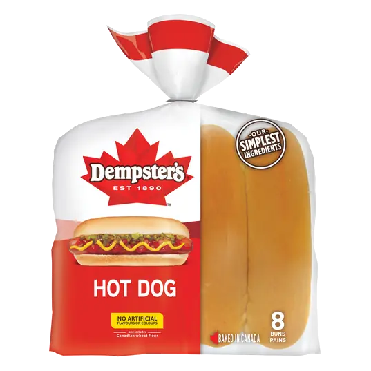 Hot Dog Buns White 8 Pack 360 g