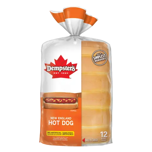 New England Hot Dog Bun White 540 g