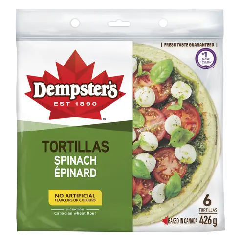 Tortillas Spinach 10-Inch 426 g