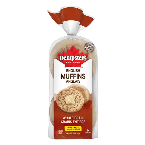 English Muffins Whole Wheat 6 Pack 342 g