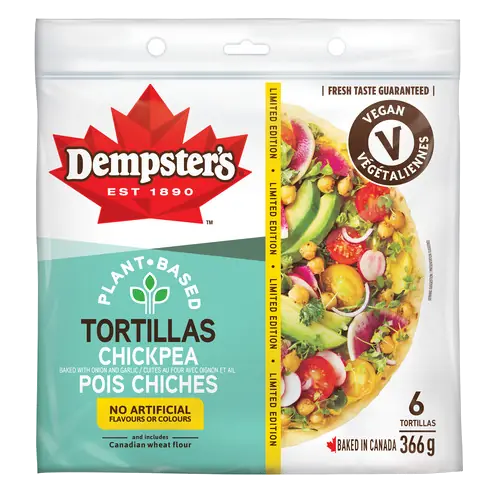 Plant Based Tortillas Chickpea Large 366 g