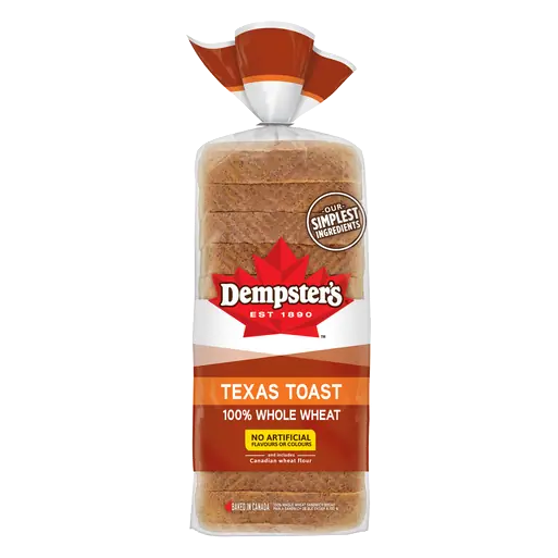 Sandwich Bread 100% Whole Wheat Texas Toast 675 g