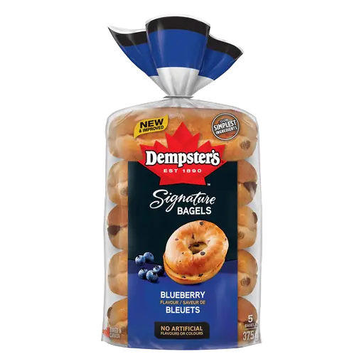 Signature Bagels Blueberry 5 Pack 375 g
