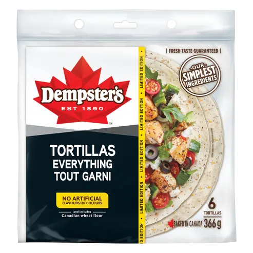 Tortillas Everything Large 6 Pack 374 g