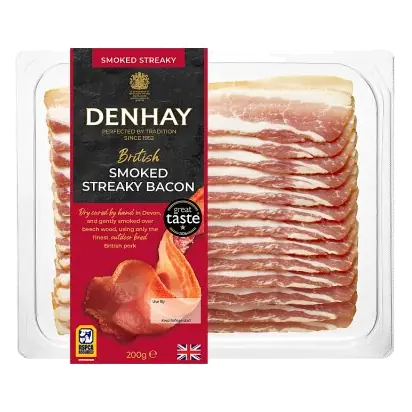 Dry Cured Streaky Smoked Bacon