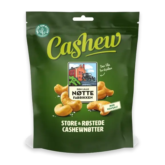 Cashewnötter Stora Rostade med Havssalt