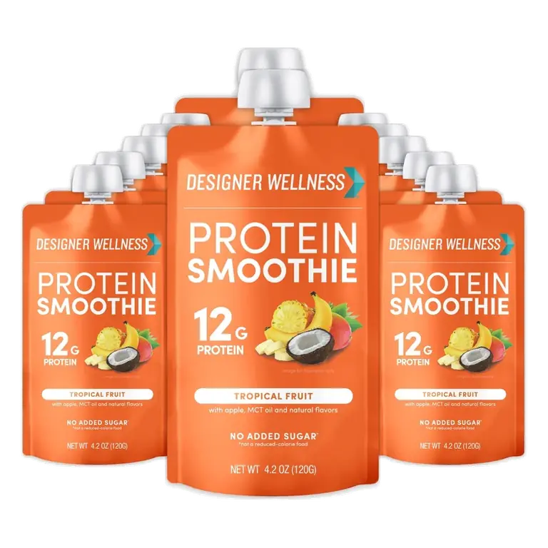 Designer Wellness Tropical Fruit Protein Smoothie, 12 Count