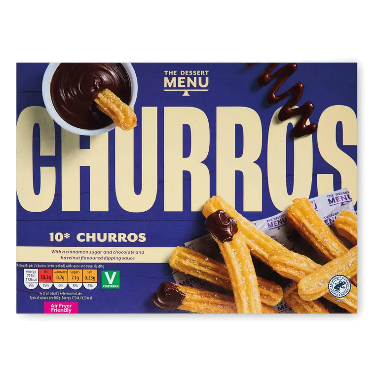 Chocolate & Hazlenut Churros with Dip