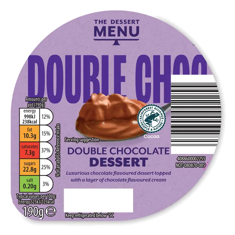Double Chocolate Luxurious Dessert