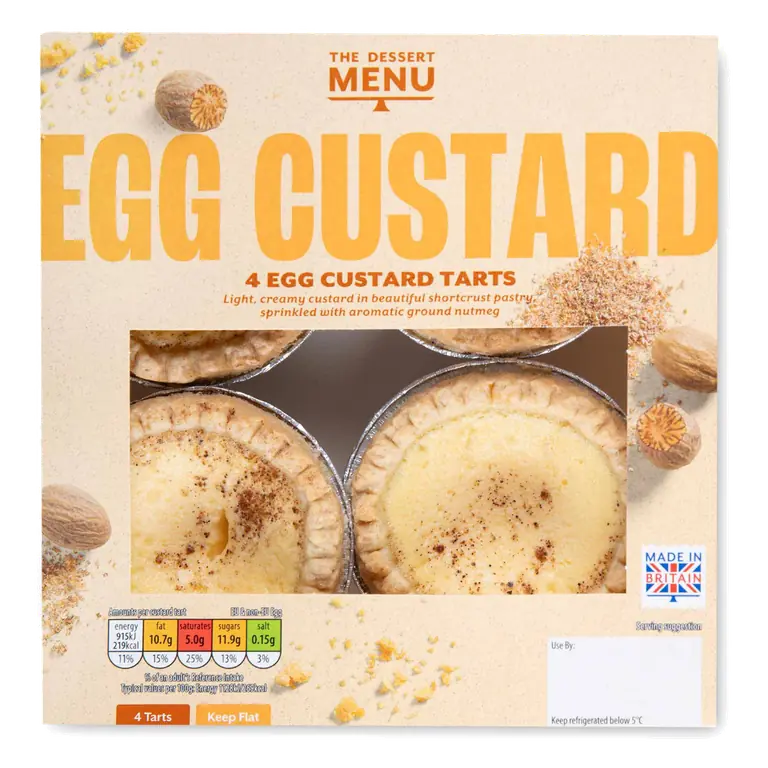 Egg Custard Tart 4 Pack