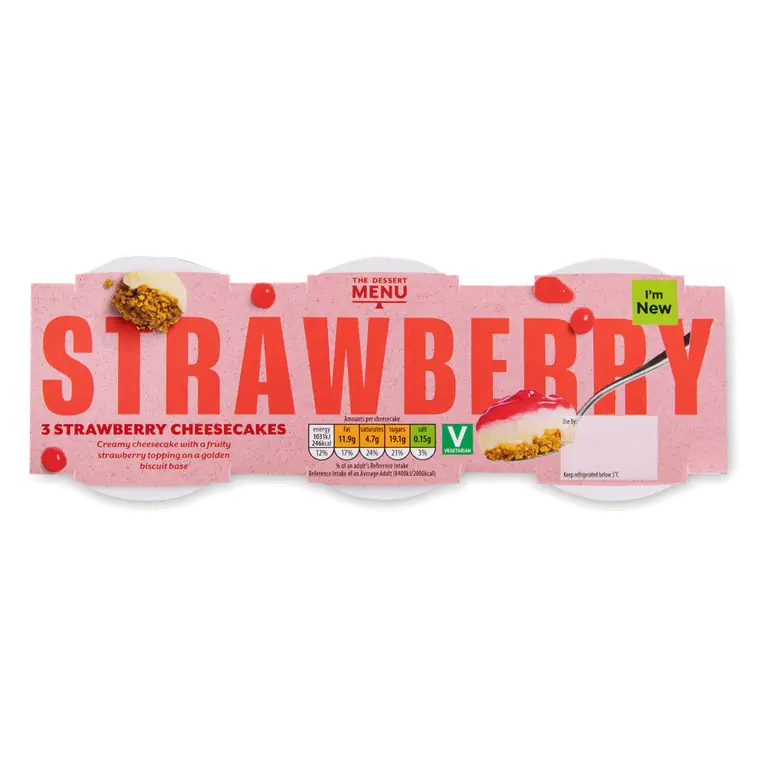 Strawberry Cheesecakes 3 Pack