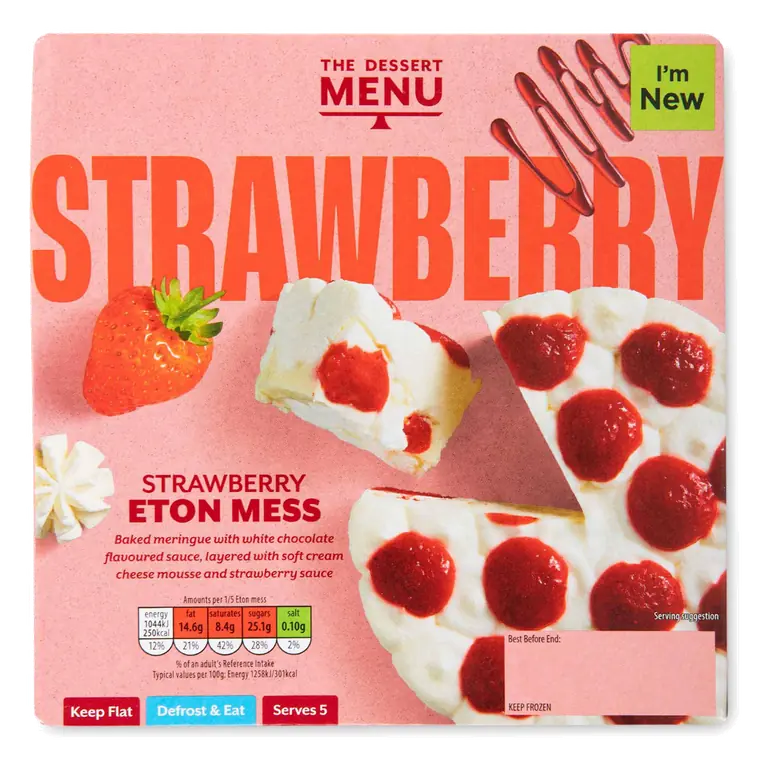 Strawberry Eton Mess Meringue Dessert