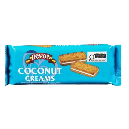 Coconut Flavoured Cream Filled Biscuits Coconut Creams 140 g