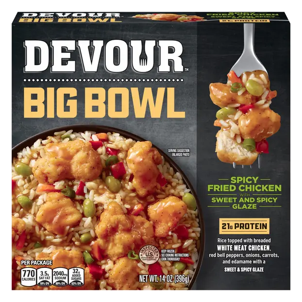 Big Bowl Spicy Fried Chicken Frozen Meal