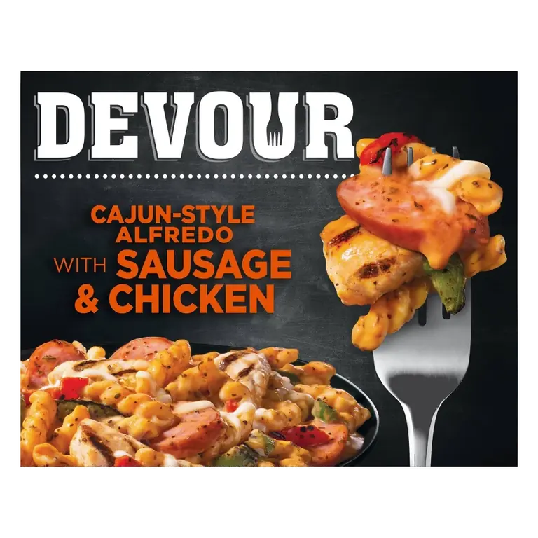 Devour Frozen Cajun Style Alfredo with Sausage and Chicken, 10oz
