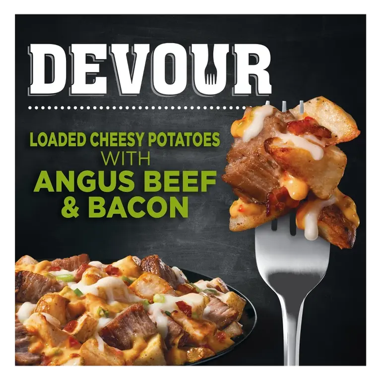 Devour Loaded Cheesy Potatoes with Angus Beef and Bacon, 9oz