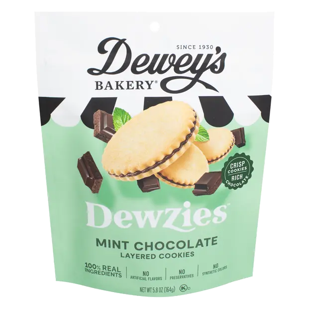 Dewzies Mint Chocolate Layered Cookies