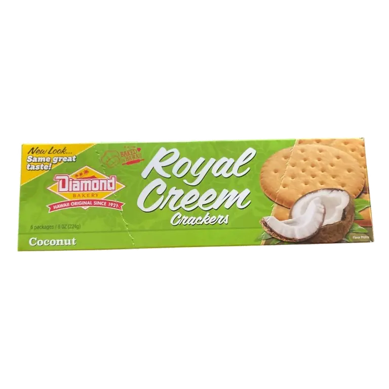 Diamond Bakery Coconut Royal Creem Crackers, 8oz