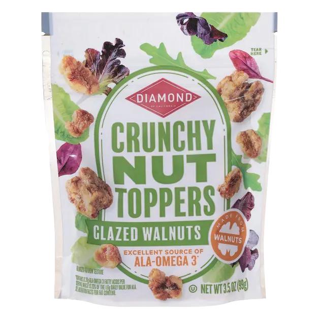 Crunchy Nut Toppers Glazed Walnuts