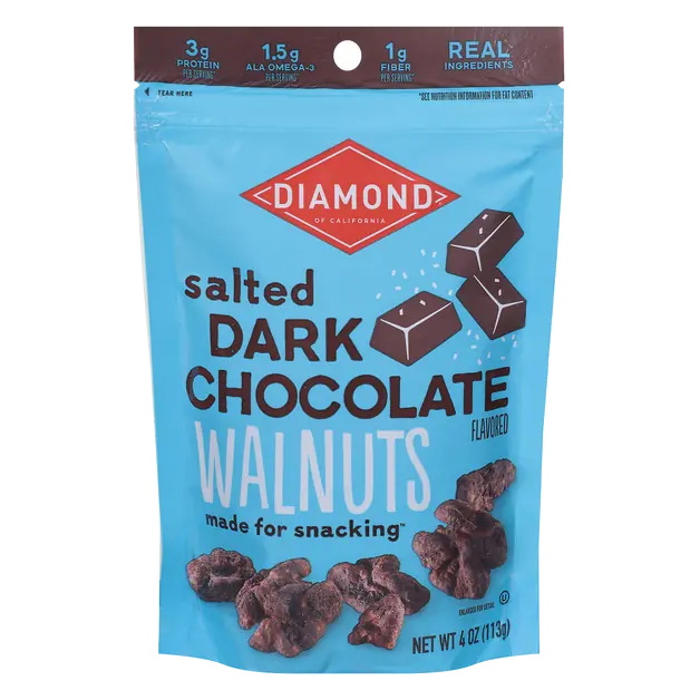 Salted Dark Chocolate Walnuts