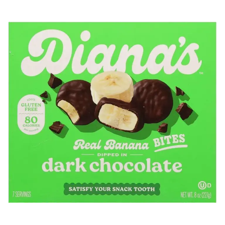 Diana's Bananas Dark Chocolate Real Banana Bites, 8oz