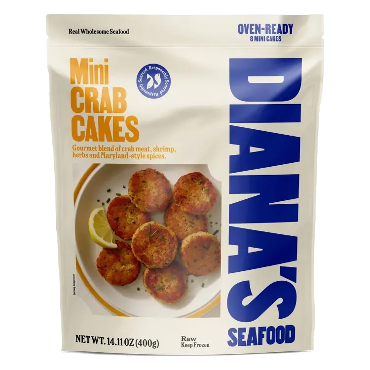 Diana's Mini Crab Cakes, 14.11oz/8ct