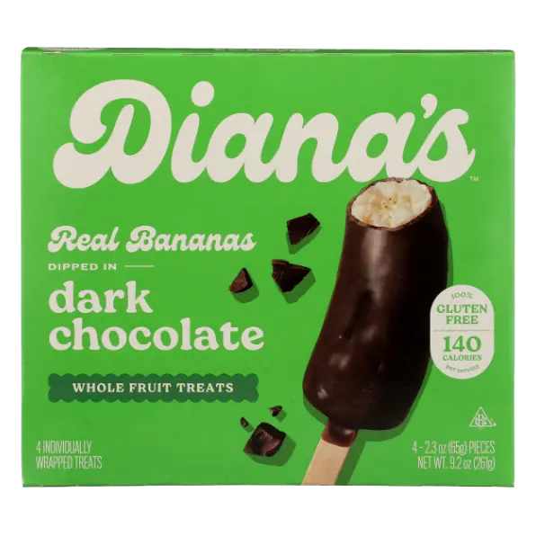 Dark Chocolate Real Banana Halves